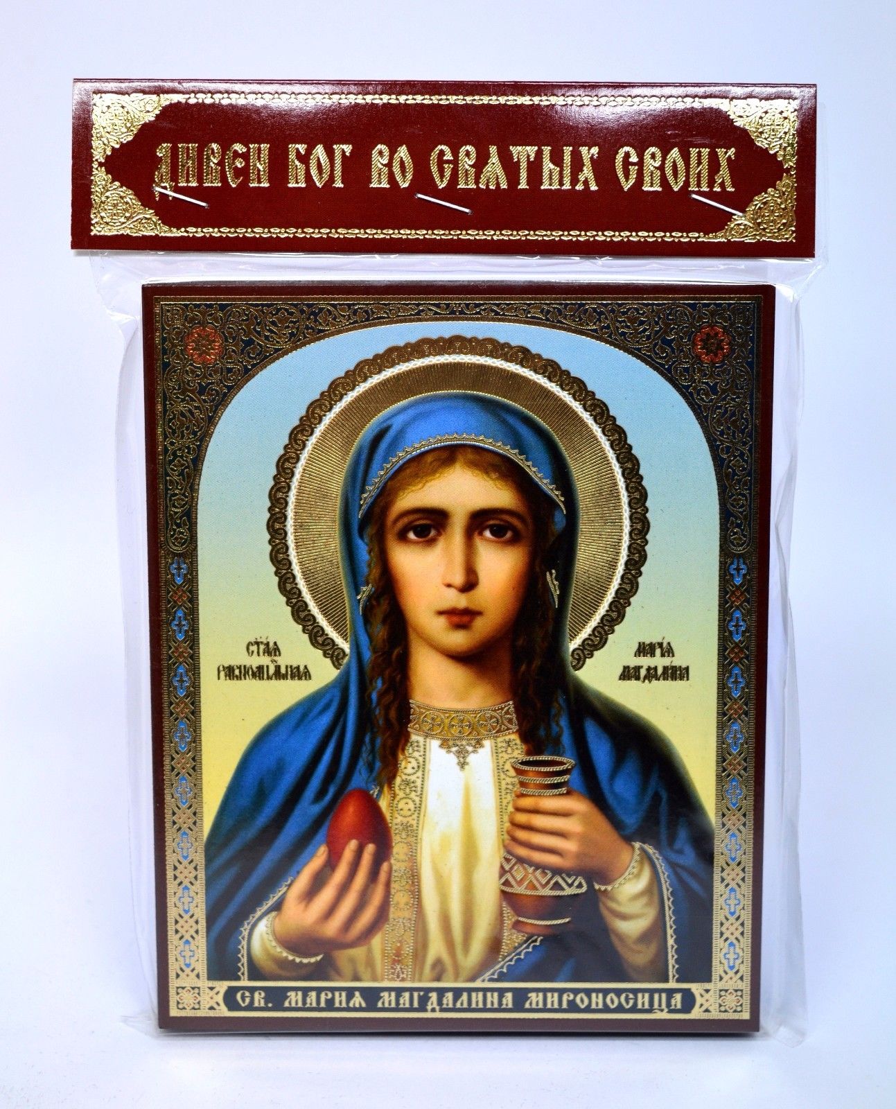 икона святая Мария Магдалена 12x10x1 cm, 80041